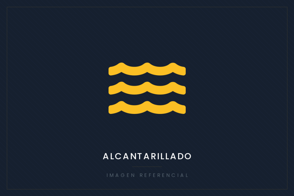Imagen referencial de obra municipal: alcantarillado
