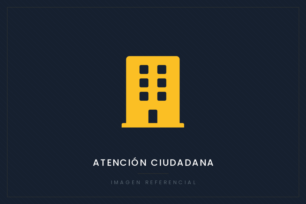 Imagen referencial de obra municipal: atención ciudadana