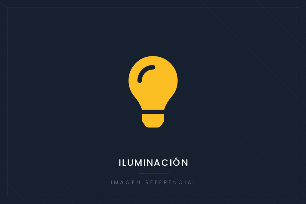 Imagen referencial de obra municipal: iluminación