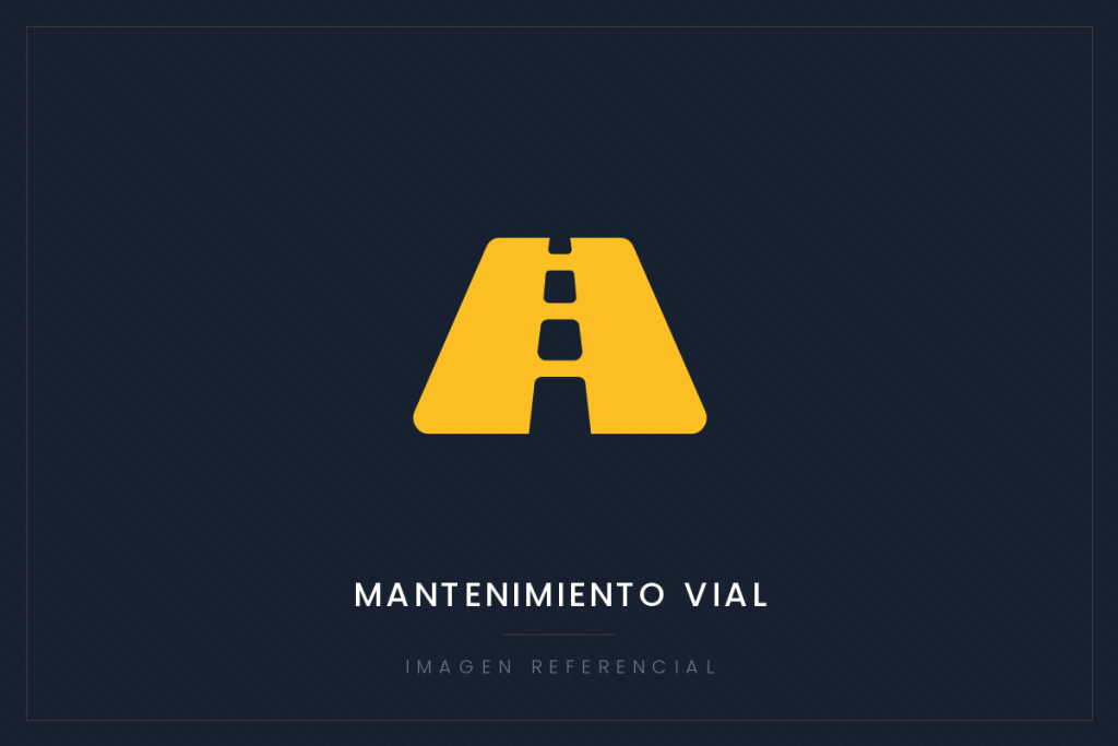Imagen referencial de obra municipal: mantenimiento vial