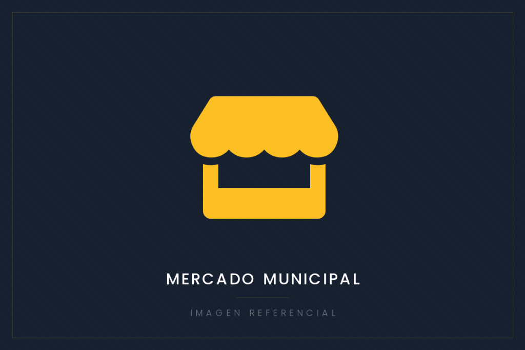 Imagen referencial de obra municipal: mercado municipal