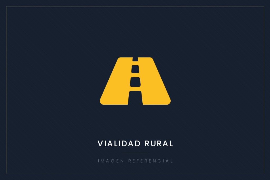 Imagen referencial de obra municipal: vialidad rural
